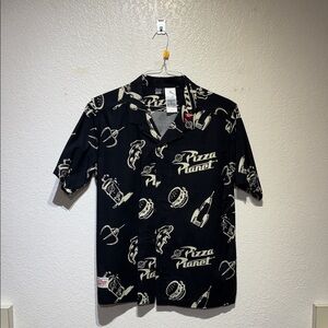 Disney Black Pizza Planet Men's Shirt